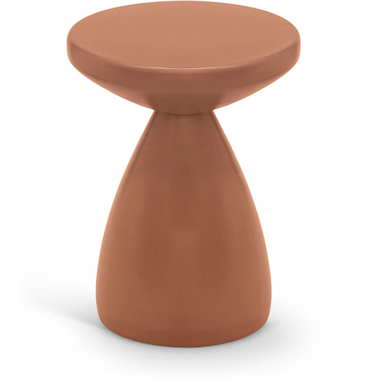 Anika - Iron End Table - Terracotta