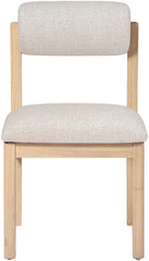 Roundhill - Fabric Dining Chair (Set of 2) - Natural Frame