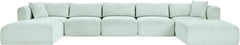 Shaggy - 7 Piece Modular Sectional With 2 Ottomans