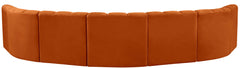 Arc - Velvet 7 Piece U-Shaped Modular Sofa