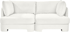 Hammond - Velvet Performance Fabric Upholstered 2 Piece Loveseat