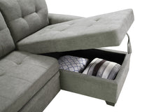 Lucca - Reversible Sleeper Sectional Sofa With Storage Chaise