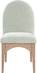 Waldorf - Chenille Dining Side Chair With Natural Legs