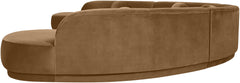 Avra - 189" Velvet Performance Fabric Upholstered Sectional