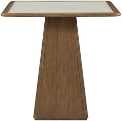 Atrium - Glass Top And Wood Base Dining Table