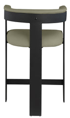 Romeo - Faux Leather Counter Stool With Black Base (Set of 2)