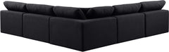 Comfy - 5 Piece Linen Modular Corner Armless Sectional