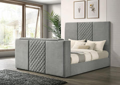 Tara - Upholstered Panel TV Bed