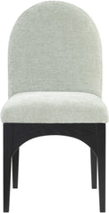 Waldorf - Chenille Dining Side Chair With Black Legs