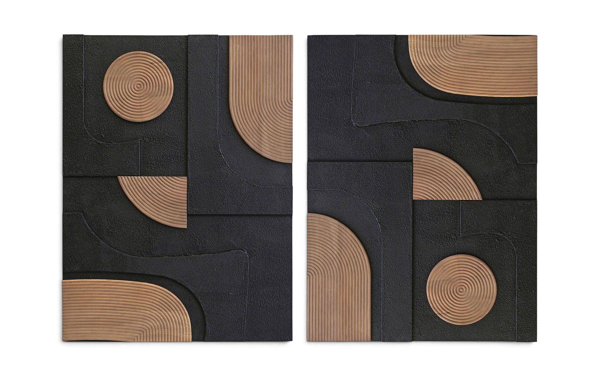 Element - Mango Wood 2 Piece Wall Art