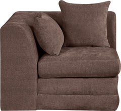 Stellar - Chenille Fabric Upholstered Modular Corner Chair