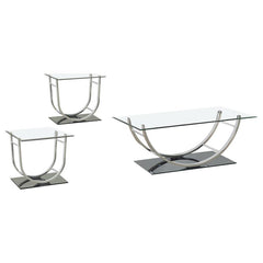 Danville - Glass Top Coffee Table Set