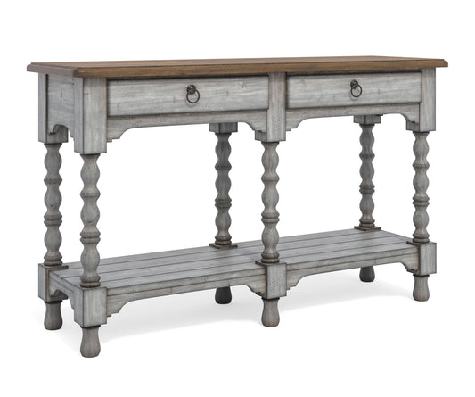 Plymouth - Sofa Table With Drawers - Gray