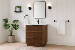 Willard - Engineered Stone And Solid Wood Bathroom Vanity