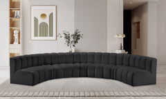 Arc - Faux Leather 7 Piece U-Shaped Modular Sofa