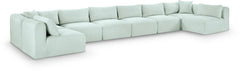 Shaggy - 8 Piece Modular U-Shaped Armless Sectional