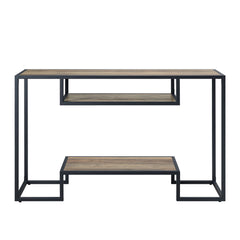 Idella - Sofa Table - Rustic Oak / Black