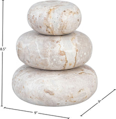 Pumpkin - 3 Piece Marble Decorative Object