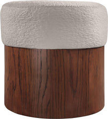 Nimes - Ottoman / Stool With Brown Base