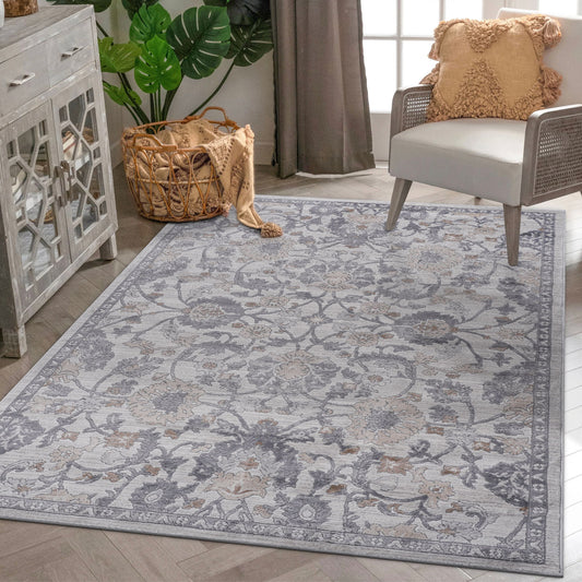 Marfi - 6' X 9' Oriental Area Rug - Sand / Ivory