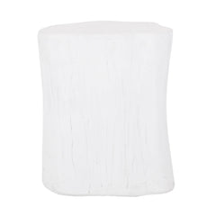 Outdoor, Lightweight Concrete Side Table - Antique White