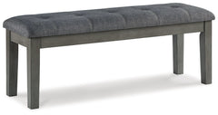 Hallanden - Large UPH Dining Room Bench - Black / Gray