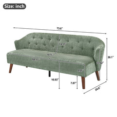 3 Seater Tufted Upholstered Couch Comfy Living Room Sofa