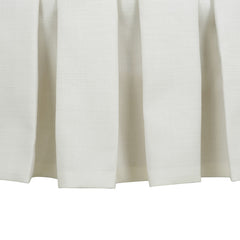 Luciana - Tufted Cocktail Ottoman With Skirt - Antique White