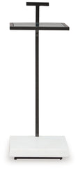 Mannill - Accent Table - Black / White