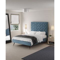 Crosby - Bed With Upholstered Headboard And Slats