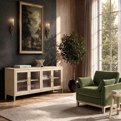 Marlowe - Glass Door Sideboard - White