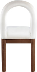 Conrad - Velvet Dining Chair With Brown Legs