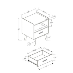 Modern Accent Table With Storage Drawer