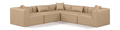 Cube - 5 Piece Modular Corner Sectional - Tan