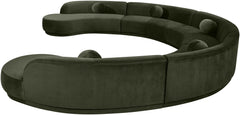 Avra - 192" Velvet Performance Fabric Upholstered Sectional