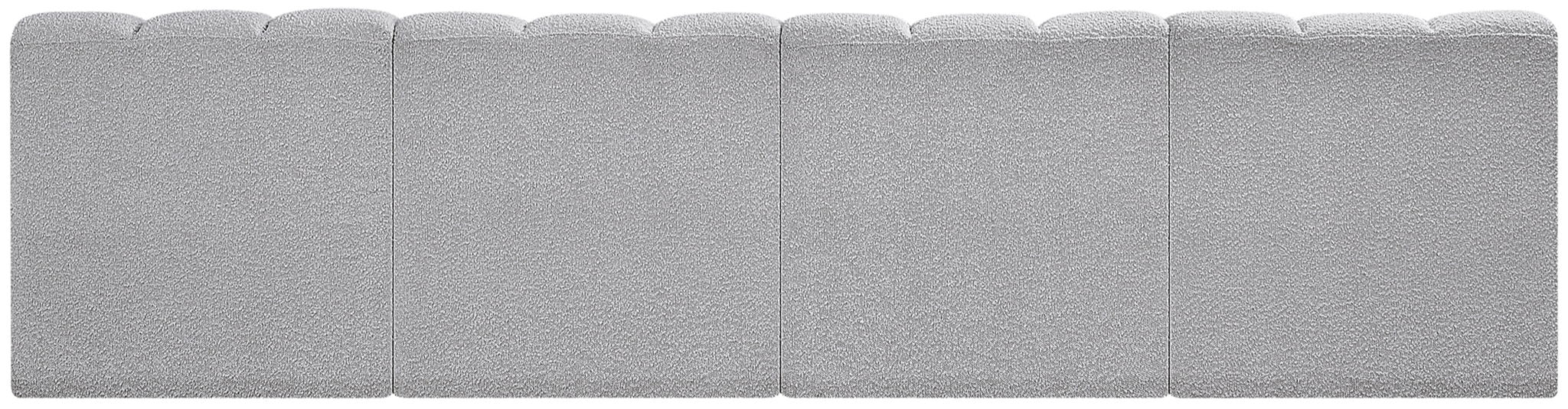 Arc - Boucle Fabric 4 Seats Modular Sofa
