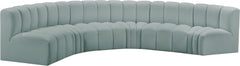 Arc - Faux Leather 6 Piece U-Shaped Modular Sofa