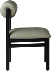 Roundhill - Faux Leather Dining Chair (Set of 2) - Black Frame