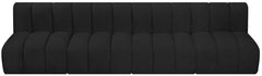 Arc - Boucle Fabric 4 Seats Modular Sofa