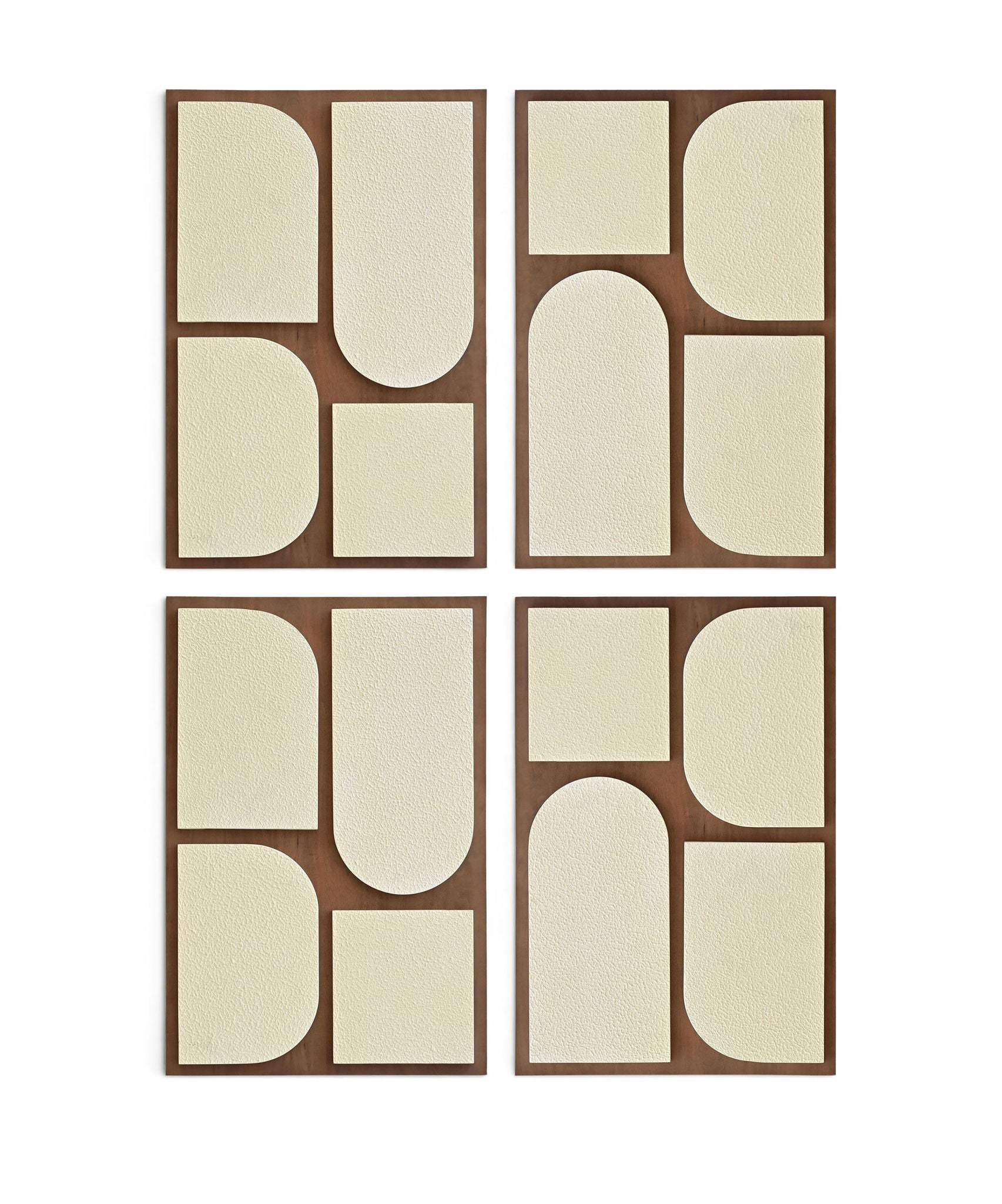 Icon - Mango Wood 4 Piece Wall Art