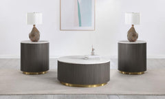 Jason - Round Marble Coffee Table Set