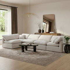 Indulge - Velvet 5 Piece Modular Sectional