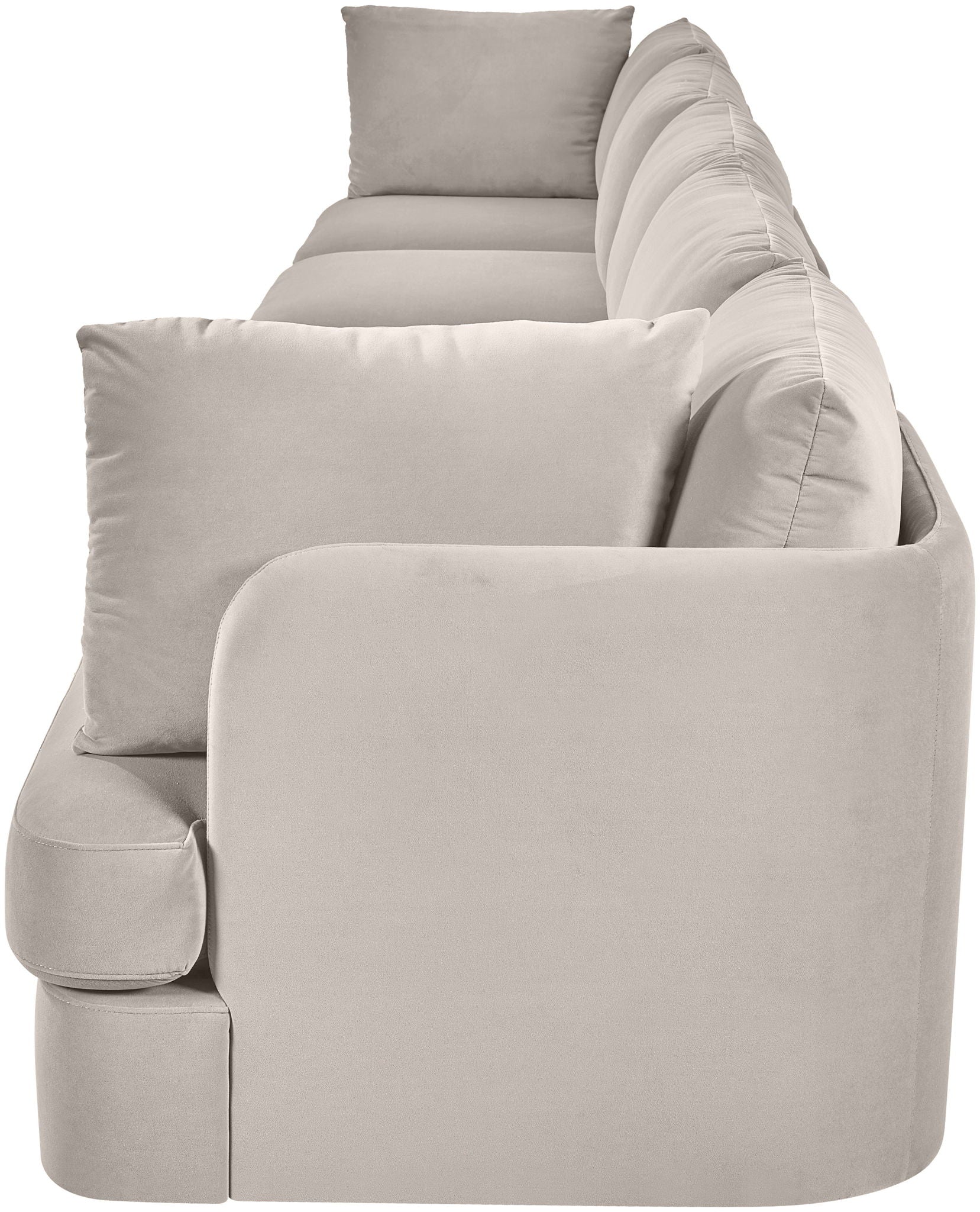 Hammond - Velvet Performance Fabric Upholstered 5 Piece Sofa