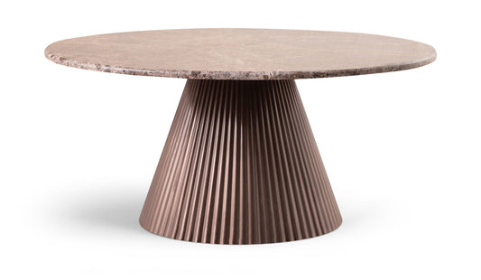 Cindra - Genuine Marble Top And Iron Base Table