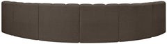 Arc - Boucle Fabric 6 Piece U-Shaped Modular Sofa