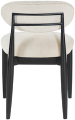 Riccio - Fabric Dining Side Chair (Set of 2) - Black Frame