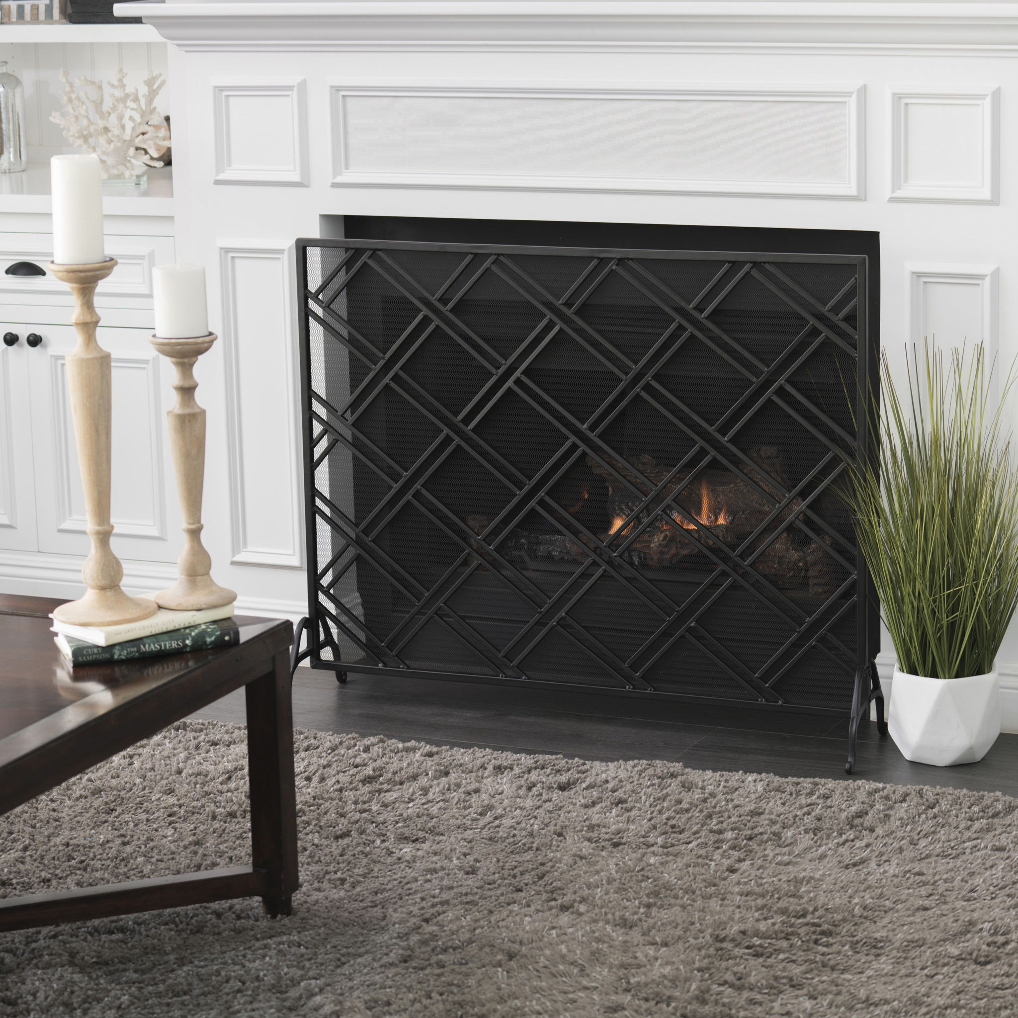 Elegant Design Fire Screen, Protective Barrier