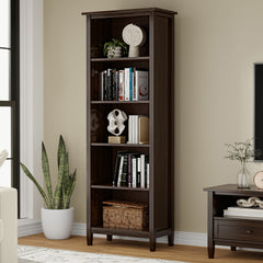 Warm Shaker - 5 Shelf Bookcase
