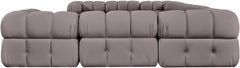 Orin - Velvet Performance Fabric Upholstered 9 Piece Sectional