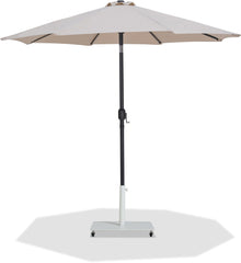 Fiji - Aluminum Patio Umbrella With Square White And Black Base